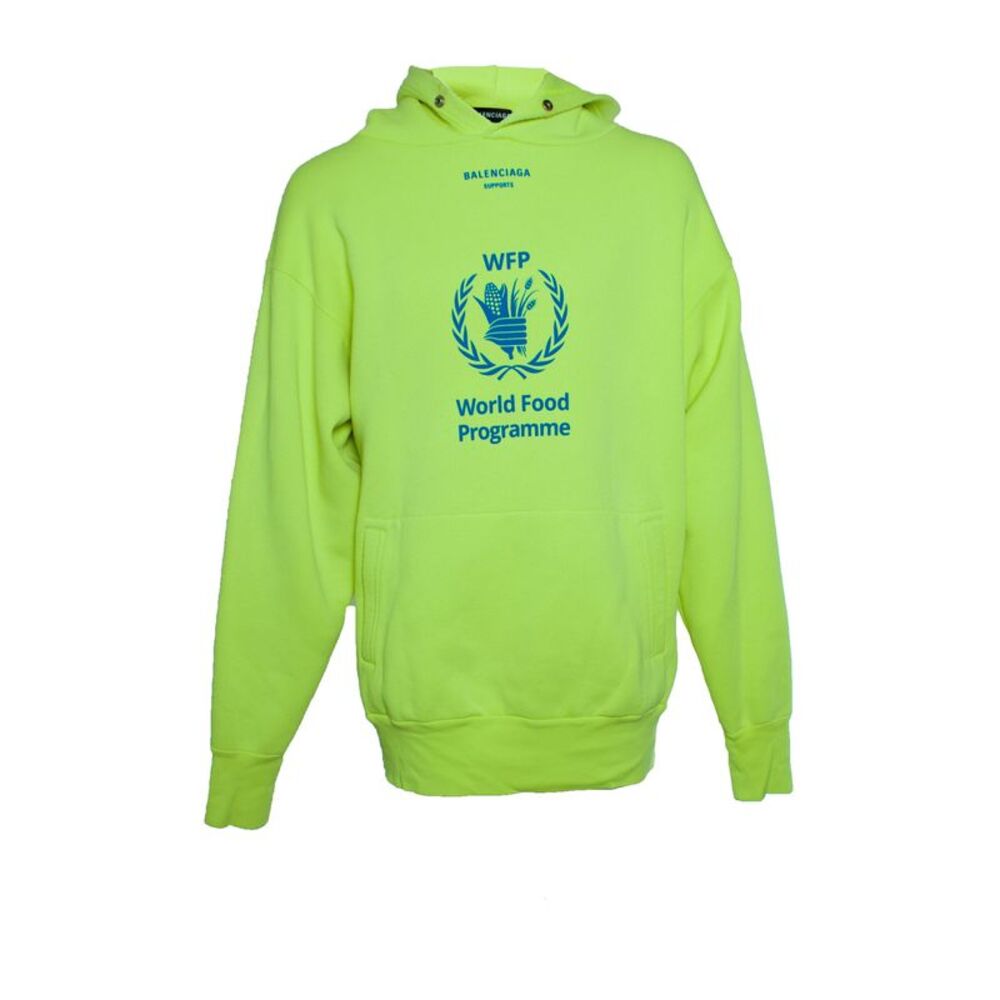Balenciaga, Food programme neon hoodie in yellow